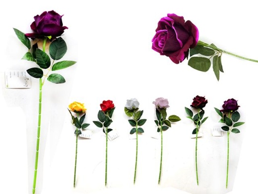 144 Pieces Premium Single Stem Rose Flower - Artificial Flowers