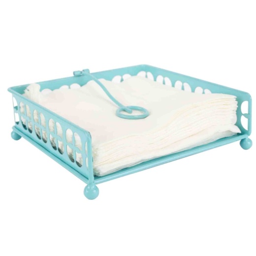 Turquoise Home Basics Trinity Flat Napkin Holder