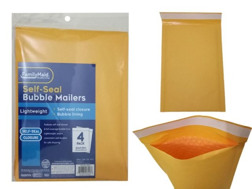 96 Pieces 4Pc Self-Seal Bubble Mailers 0# - Envelopes