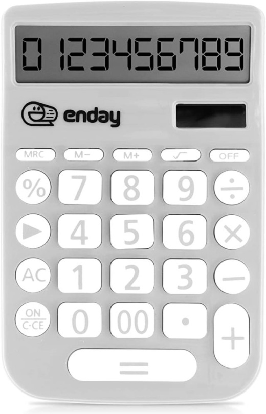 30 Pieces Basic Calculator 12 Digit Grey - Calculators for Everyday Use