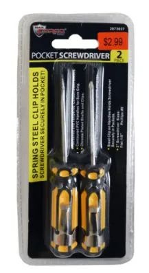 48 Pieces Pocket Screwdrivers with Clips 2 Piece - Screwdrivers and Sets
