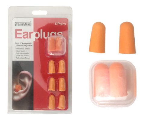 144 Pieces Earplugs 4 Pairs - Safety Items for Noise Protection
