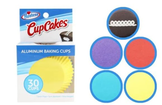 72 Pieces Hostess Baking Cups 30 Count On Slip Strip - Baking Supplies