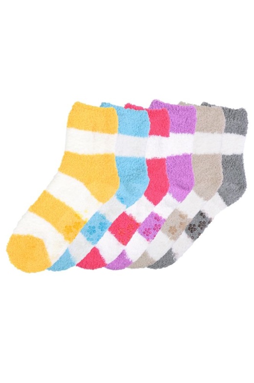 120 Pairs Women's Plush Soft Socks With Gripper Bottom Size 9-11 - Womens Fuzzy Socks