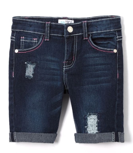 12 Pieces Girls' Bermuda Shorts. Size 4-6X - Girls Jeans