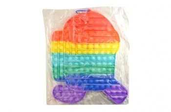 4 Pieces 4 Bubble Pop Toy Jumbo Rainbow Among Us - Fidget Spinners