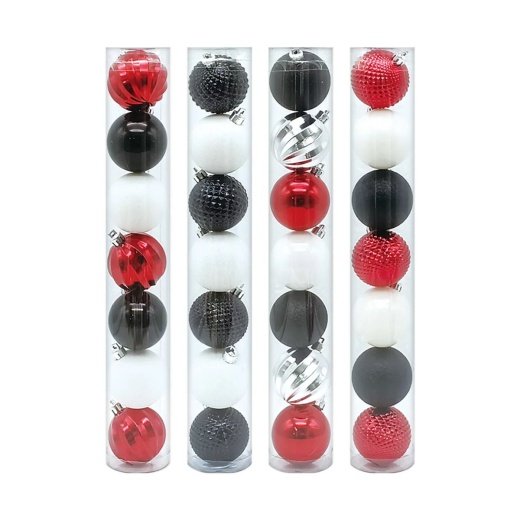 72 Packs Christmas Ball Ornaments Assorted 7Ct - Christmas Ornament