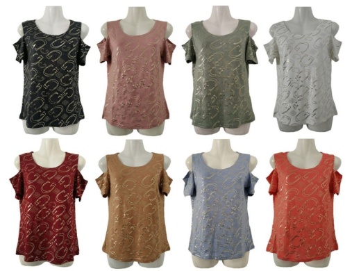 48 Pieces Womens Assorted Color G Tee - Womens Camisoles & Tank Tops