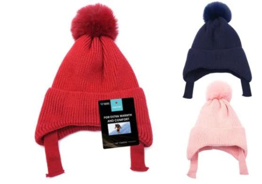 24 Pieces Kids Knit Thermal Hats - Junior / Kids Winter Hats