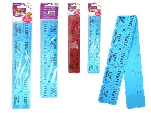 96 Pieces 200Pc Raffle Tickets - Party Favors