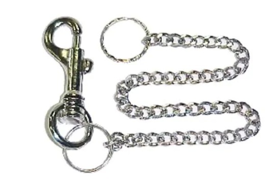 72 Pieces Metal Keychain With Clip 12 Inch - Key Chains
