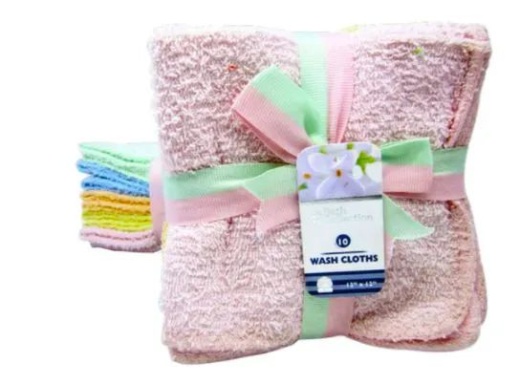24 Pieces Wash Cloths 10 Pack - Towels