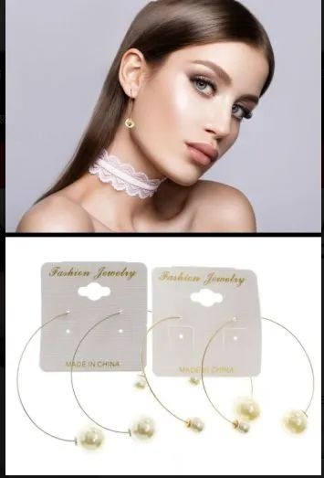 36 Pairs Silver Tone And White Metal Dangle Earrings With Bead Accents - Earrings