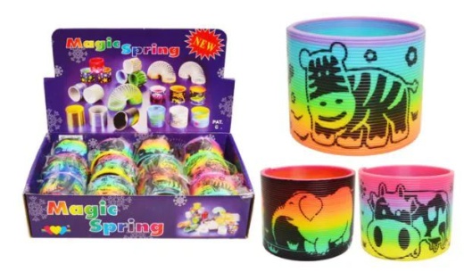 72 Pieces Slinky Jungle Animals - Light Up Toys