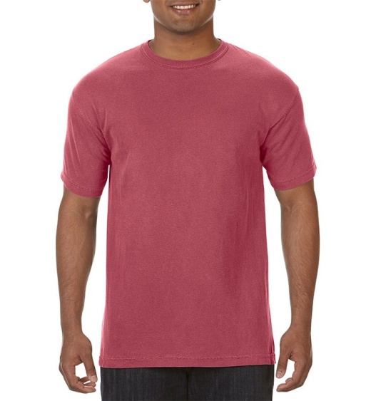 24 Pieces Men's Crimson Short Sleeve T-Shirts, Size Large - Mens T-Shirts