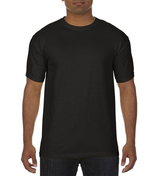24 Pieces Men's Black Short Sleeve T-Shirts, Size Xlarge - Mens T-Shirts