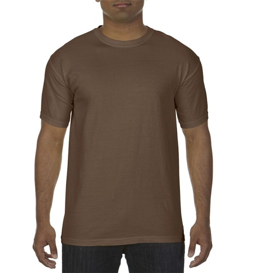 24 Pieces Men's Brown Short Sleeve T-Shirts, Size Large - Mens T-Shirts