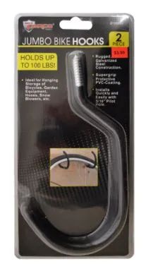 36 Pieces Jumbo Bicycle Hook 2 Piece - Biking Storage Solution