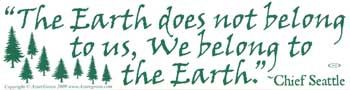 The Earth Does Not Belong To Us