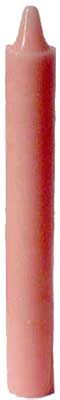 Pink 6" Taper Candle