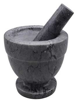 Black Marble Mortar & Pestle – Sparrow & Co.