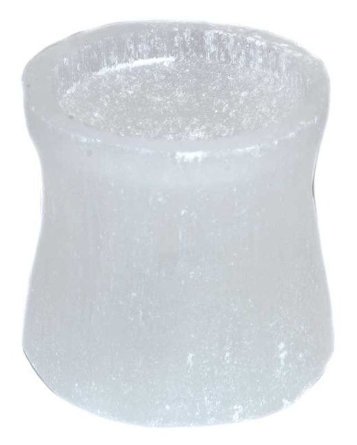 1 1/2" Selenite Ball Stand - A Unique Energy Protector