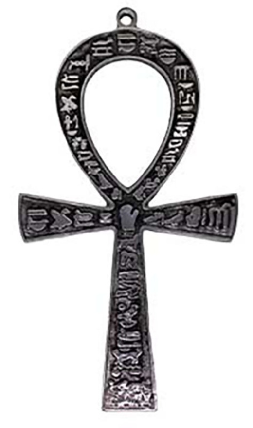 4 1/2" X 8" Ankh Silver Plated - Ancient Egyptian Symbol of Eternal Life