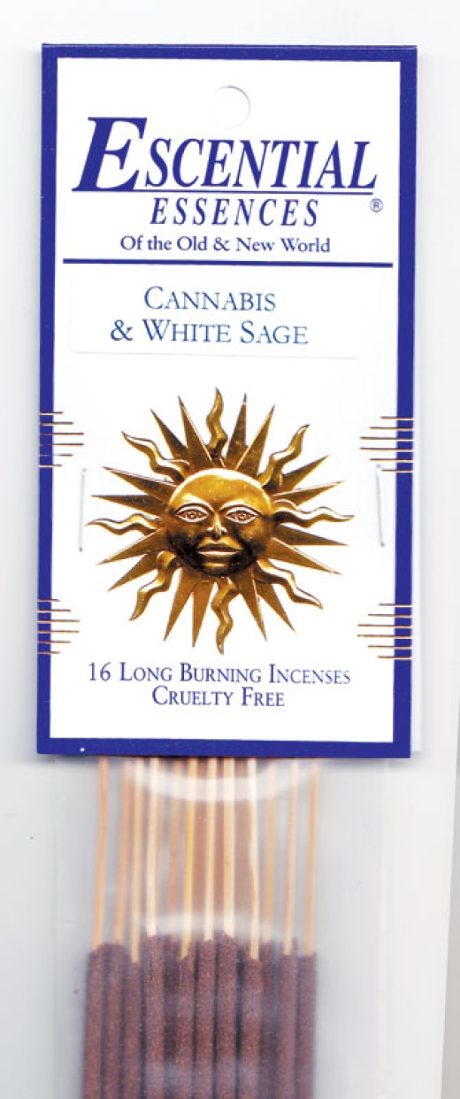 Cannabis & White Sage Essences Incense Sticks 16 Pack