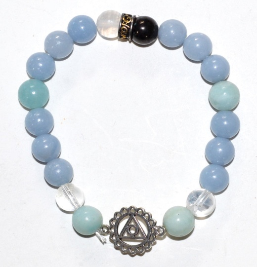 8Mm Chakra Throat Bracelet
