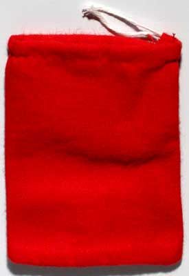 Red Cotton Bag 3" x 4" for Gris Gris and Magical Creations