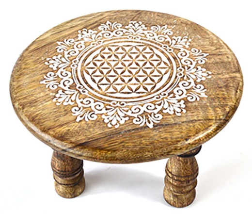 6"Dia X 4" Flower Of Life Altar Table