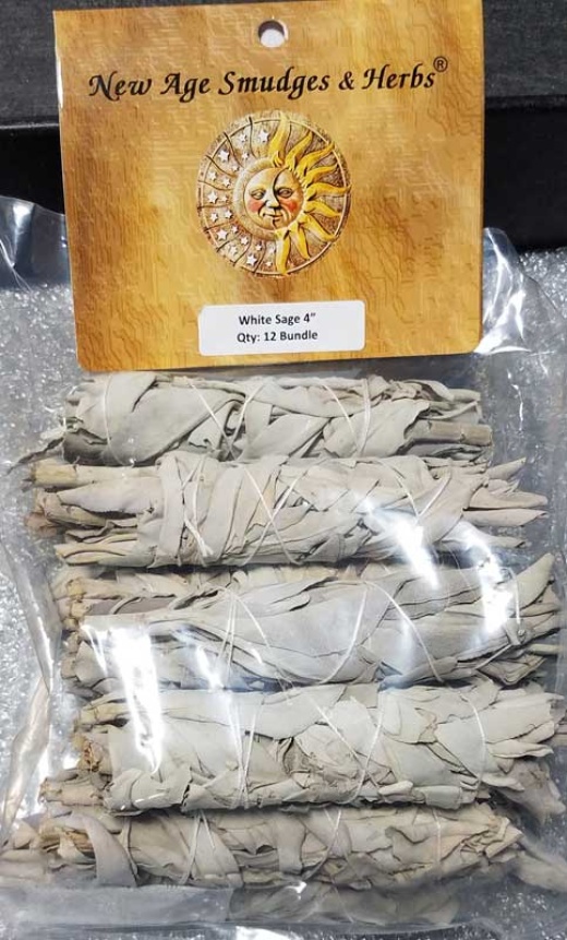 White Sage Smudge Stick - Set of 12, 3 1/2" - 4"