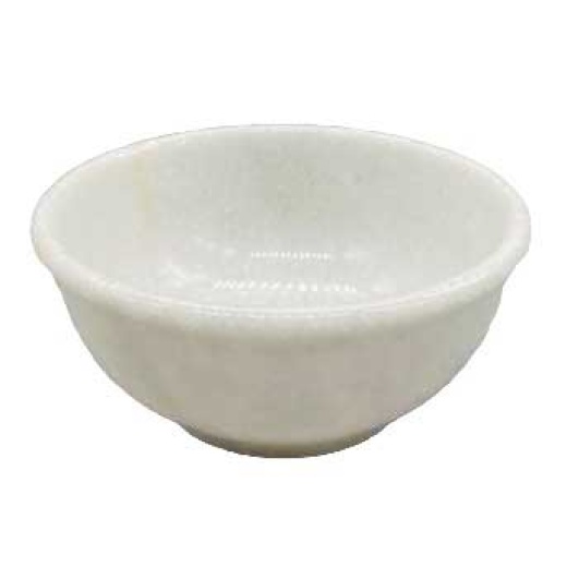 4" White Marble Scrying Bowl