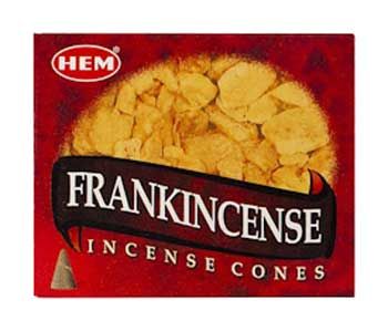 Frankincense Hem Cone - 10 Cones with Metal Burner Plate