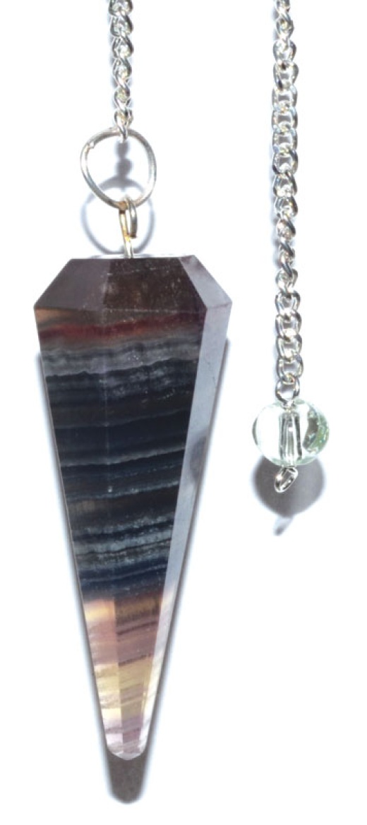 6-Sided Multi Fluorite Pendulum