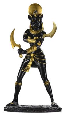 Sekhmet Statue 11inch - Golden Goddess of Egyptian Mythology