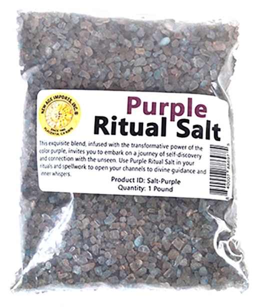 1 Lb Purple Ritual Salt for Spiritual Growth and Self-Discovery