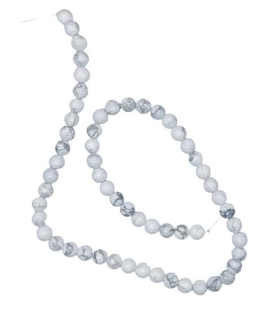 6Mm Howlite Beads for Jewelry Making