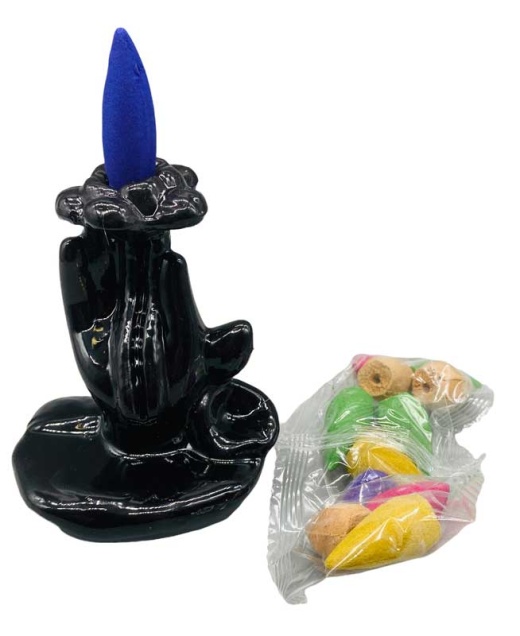 3 1/2" Flower & Hand Backflow Burner