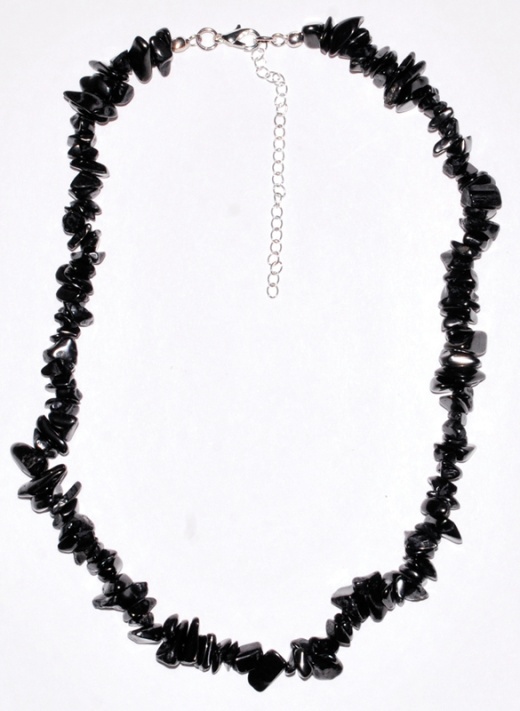 18" Shungite Chip Necklace - Healing and Protection Properties