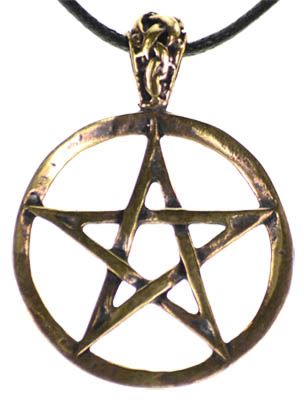 Pentagram Bronze Pendant