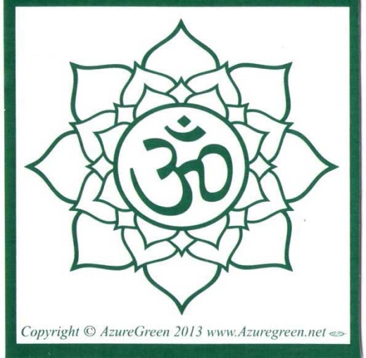 Om Bumper Sticker 3" x 3"