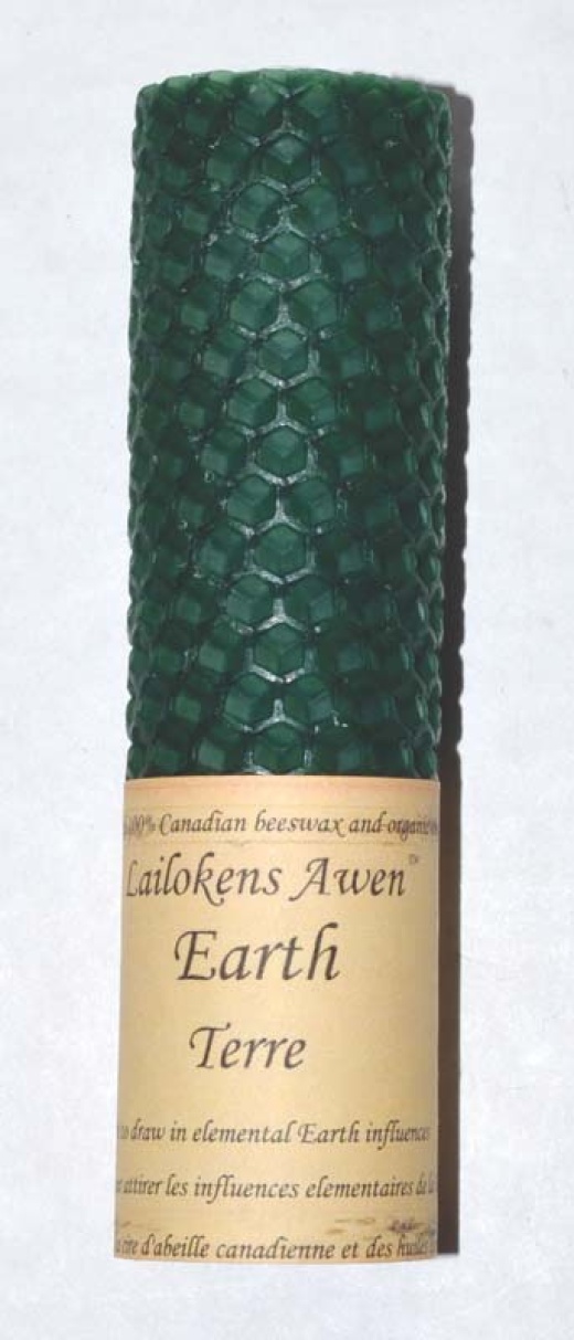 Earth Lailokens Awen Candle