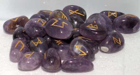 Amethyst Rune Set - Spiritual and Divination Tool