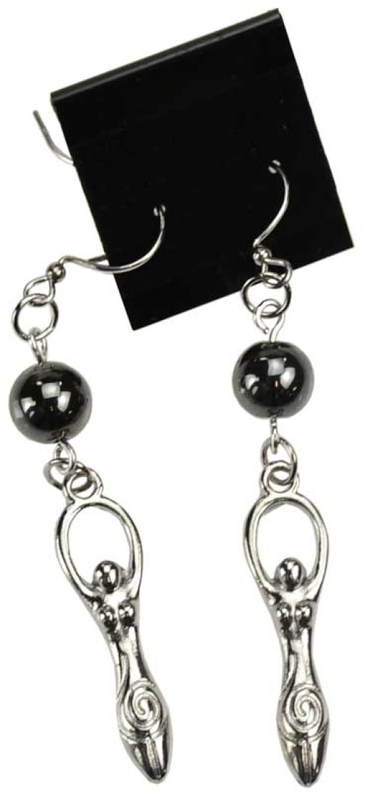 Hematite Goddess Earrings - Focus Your Energy with Style