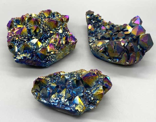 6.6# Crystal Druse Plantinum Rainbow