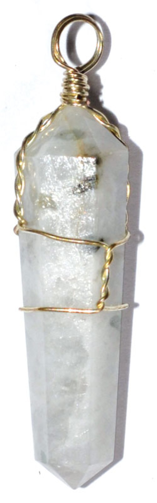 Set of 5 Rainbow Moonstone Wire Wrapped Point