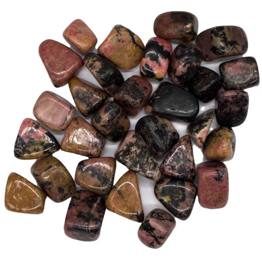 1 Lb Rhodonite Tumbled Stones - Heart Chakra Balancer and Energy Booster