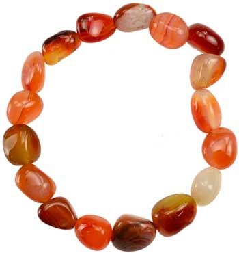 Carnelian Gemstone Bracelet - Focus Your Energy and Meditations
