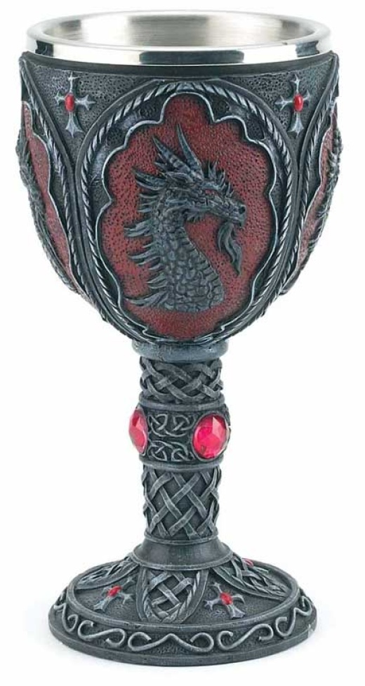 Dragon Chalice 7 1/2" - Perfect for Rituals, Spells, and Ceremonies